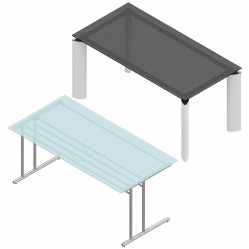 Glasschreibtische